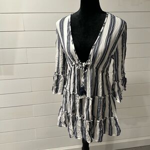 Blue Island cover up. Size M